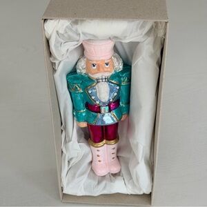 Max Glass Colorful Nutcracker Hand Made Ornament, 7" Made in Poland